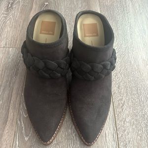 Dolce Vita Serla braided mule, black nubuck